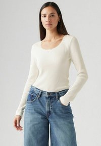 Levi's® DRY GOODS WAFFLE LONG-SLEEVE TEE - Trui - end on stripe bu