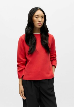 OBJREYNARD O-NECK NOOS - Maglione - poinsettia