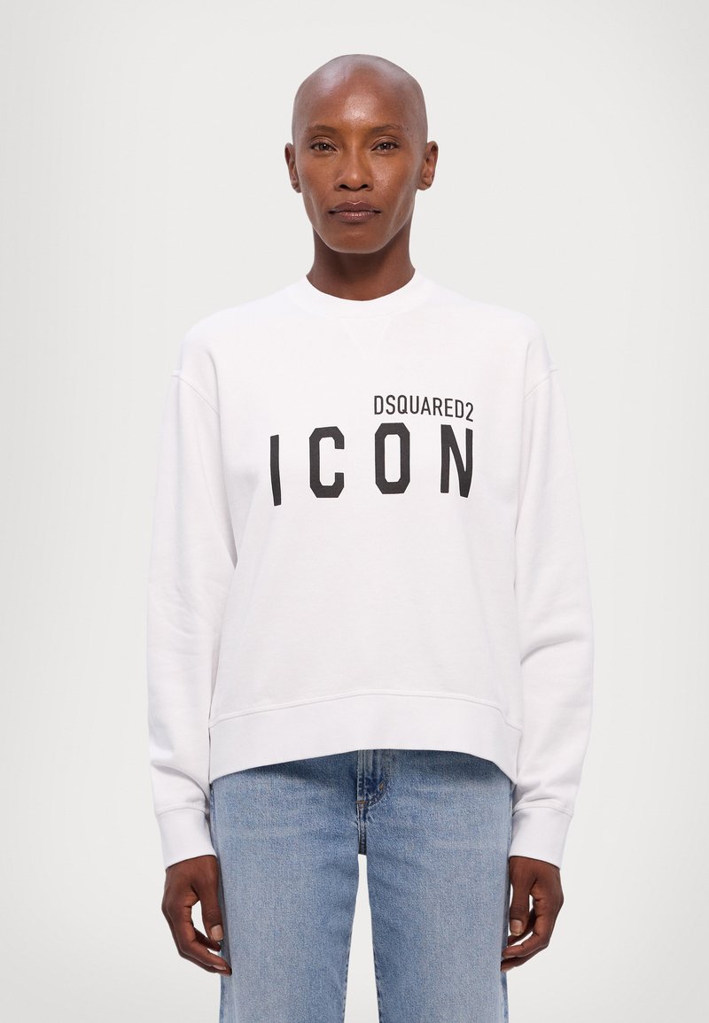 DSQUARED2 ICON COOL FIT CREWNECK - Sweatshirt - white