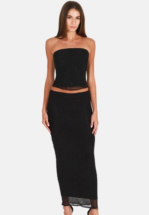 OW Collection OPAL RHINESTONE - Débardeur - black