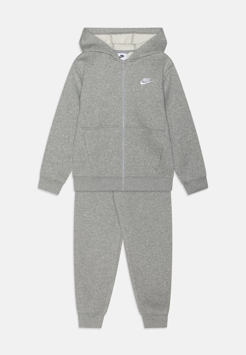 Nike Sportswear - CLUB TRACKSUIT UNISEX SET - Trenirka - dk grey /white, Povečajte