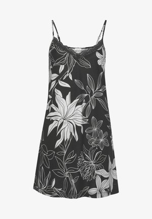 LASCANA, NEGLIGÉ - Nightie - schwarz/allover/geblümt