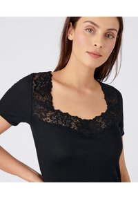 Damart MANCHES COURTES DOUCEUR THERMOLACTYL - Hemd - noir