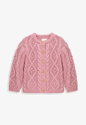 JoJo Maman Bébé COSY CABLE - Kardigan - pink