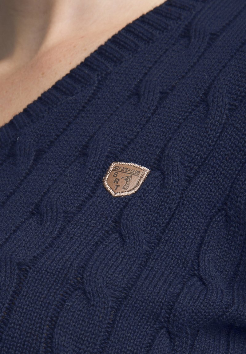 Damen Strickjacken | Sir Raymond Tailor Strickpullover navy/blau - CV10081 Damen Strickjacken | Sir Raymond Tailor Strickpullover navy/blau - CV10081