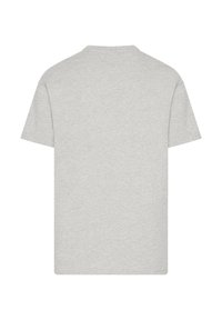 Gray short-sleeve t-shirt made of soft fabric; features a round neck and a standard fit with no additional design elements or patterns.