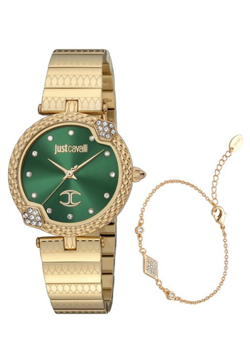 Just Cavalli - SET NOBILE - Ura - gold green, Povečajte