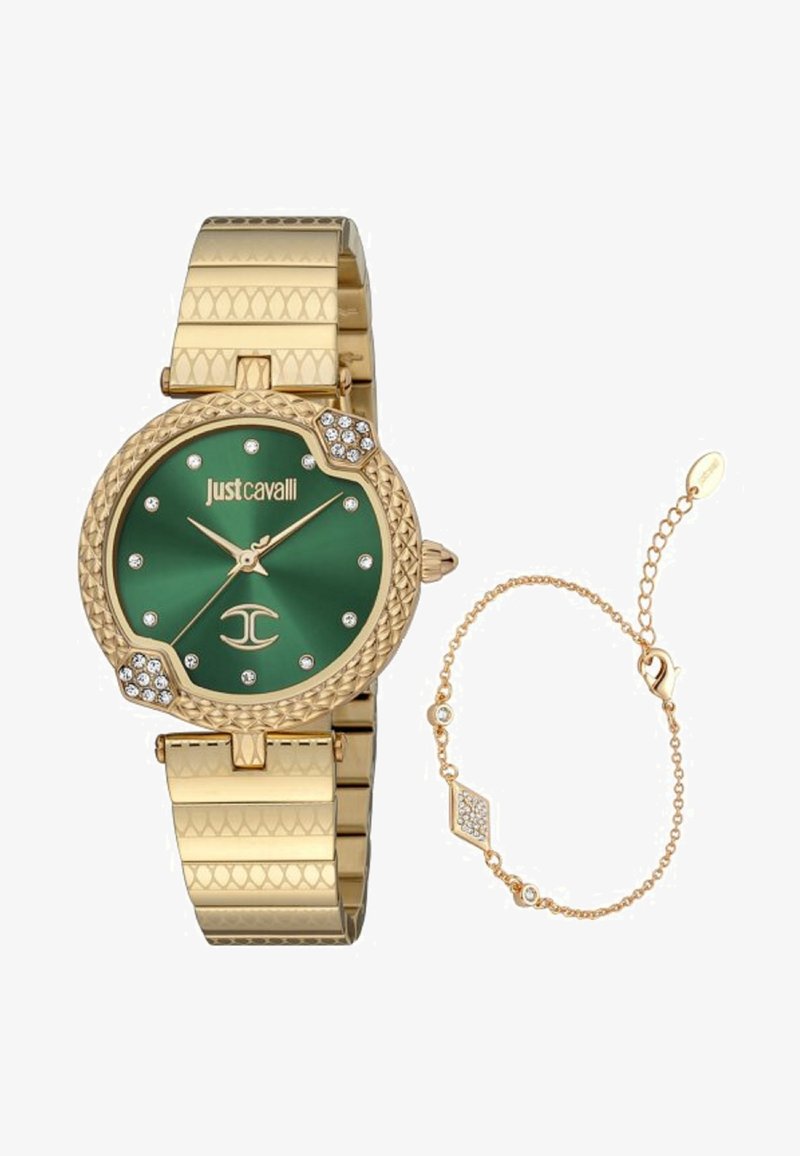 Just Cavalli SET NOBILE - Käekell - gold coloured green