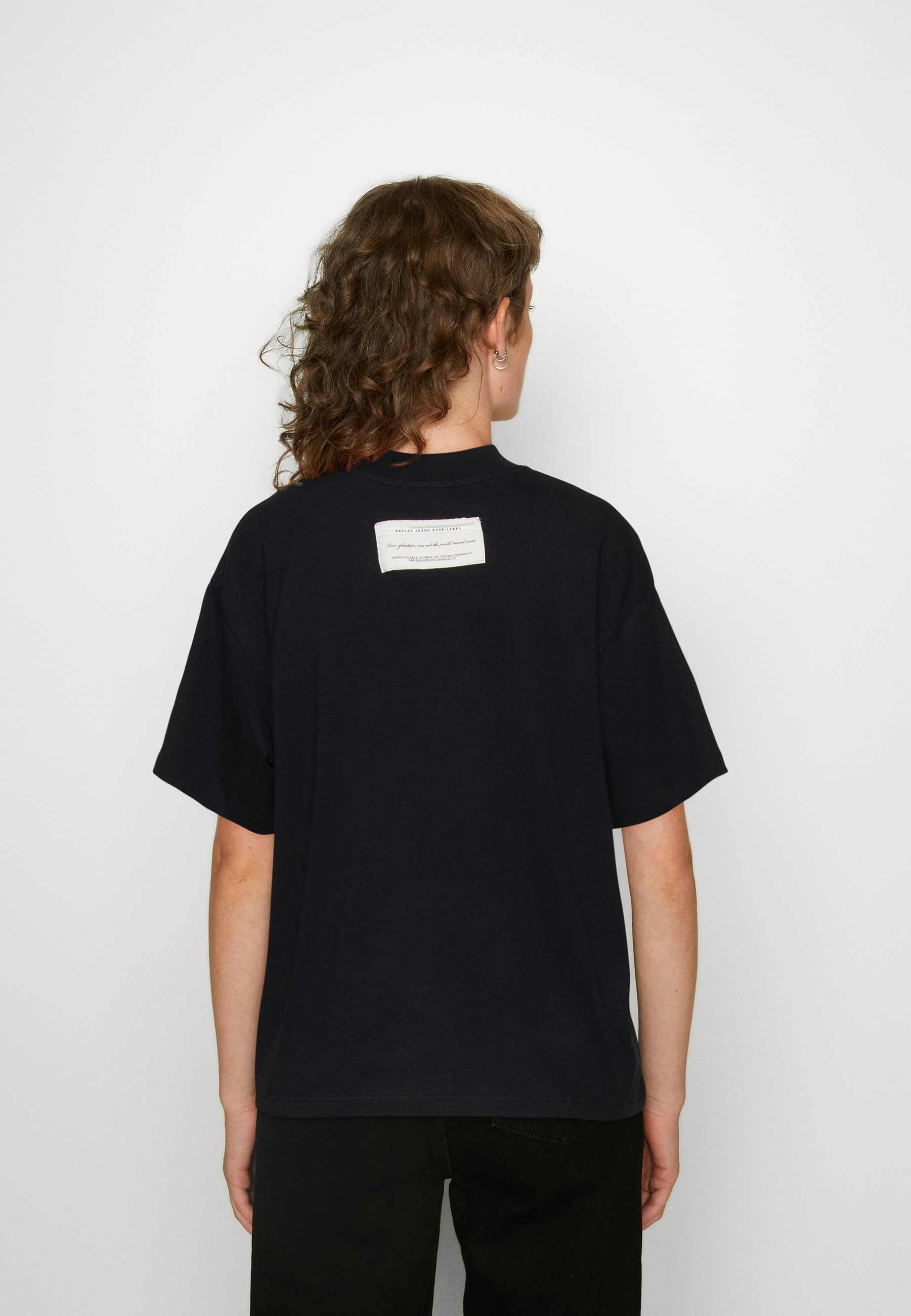 Replay Camisa De Manga Larga Con Elástico, Hombre, Negro (Black 098), S
