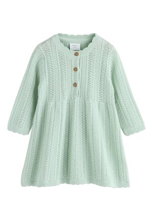 Next REGULAR FIT  - Vestido de punto - sage green