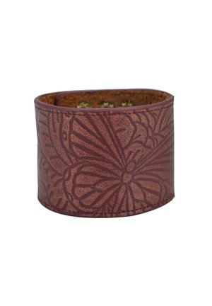 PAINTED  - Armband - tooled  wine