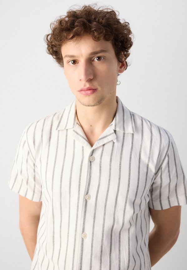 STRIPED SHIRT - Shirt - dark khaki4