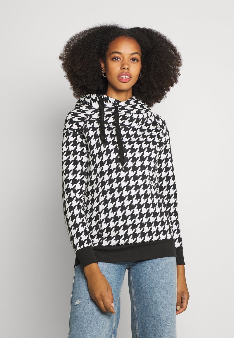 ONLY ONLJALENA HOOD - Sweatshirt com capuz - cloud dancer/black