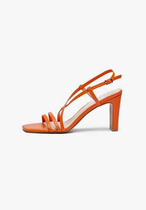 LEATHER - Sandales à talons hauts - orange