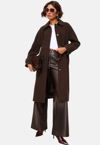 SMART BELTED   - Klasikinis paltas - chocolate brown