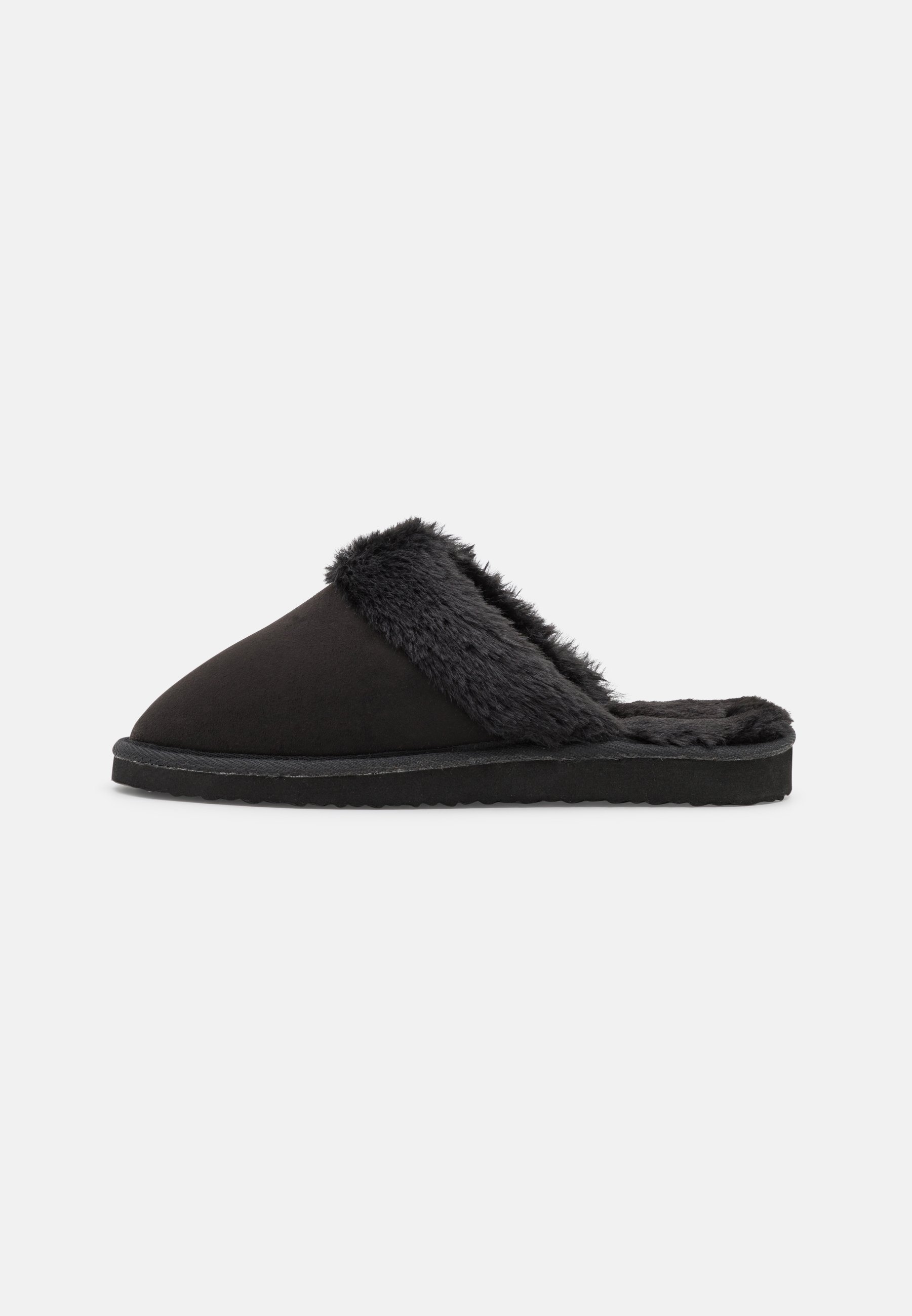 Black slippers
