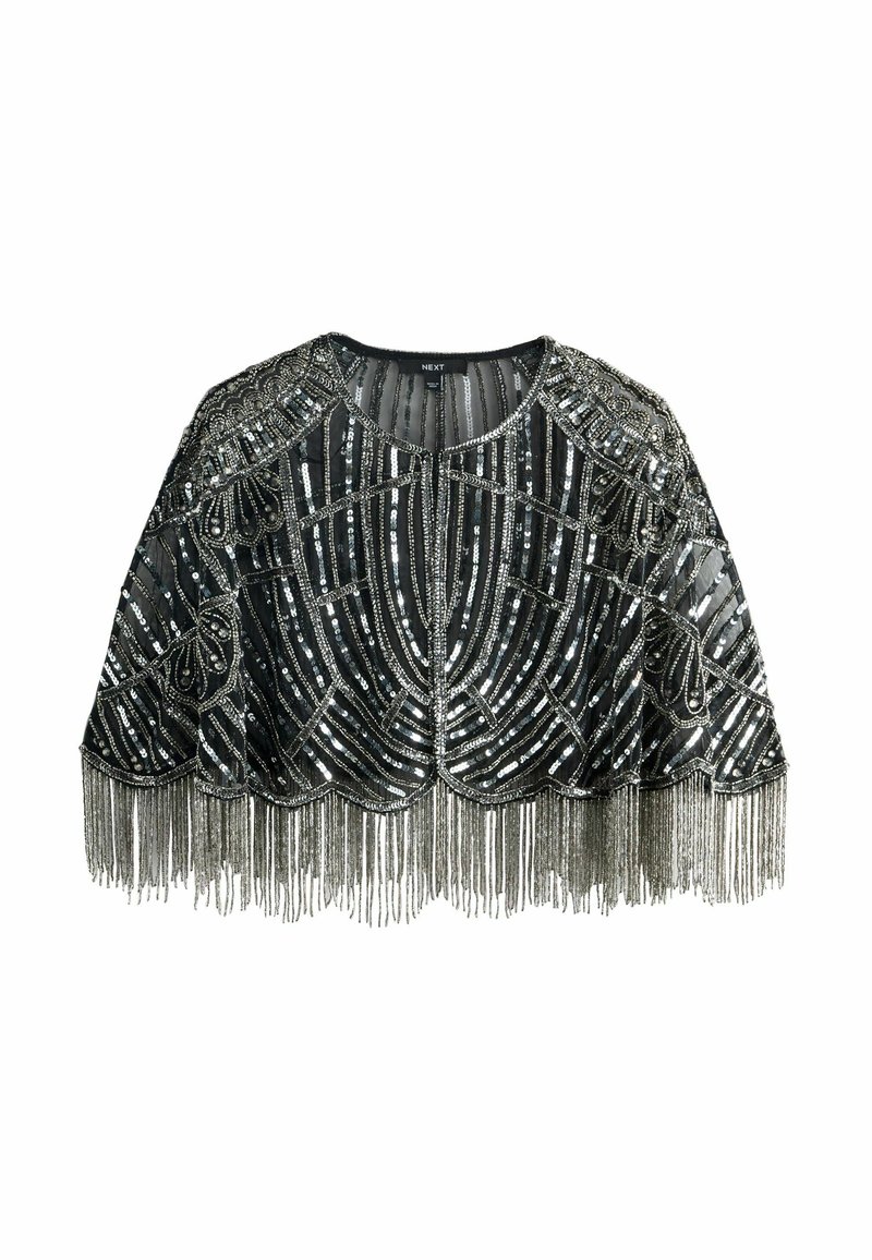 Next Cape - black silver grey/black - Zalando