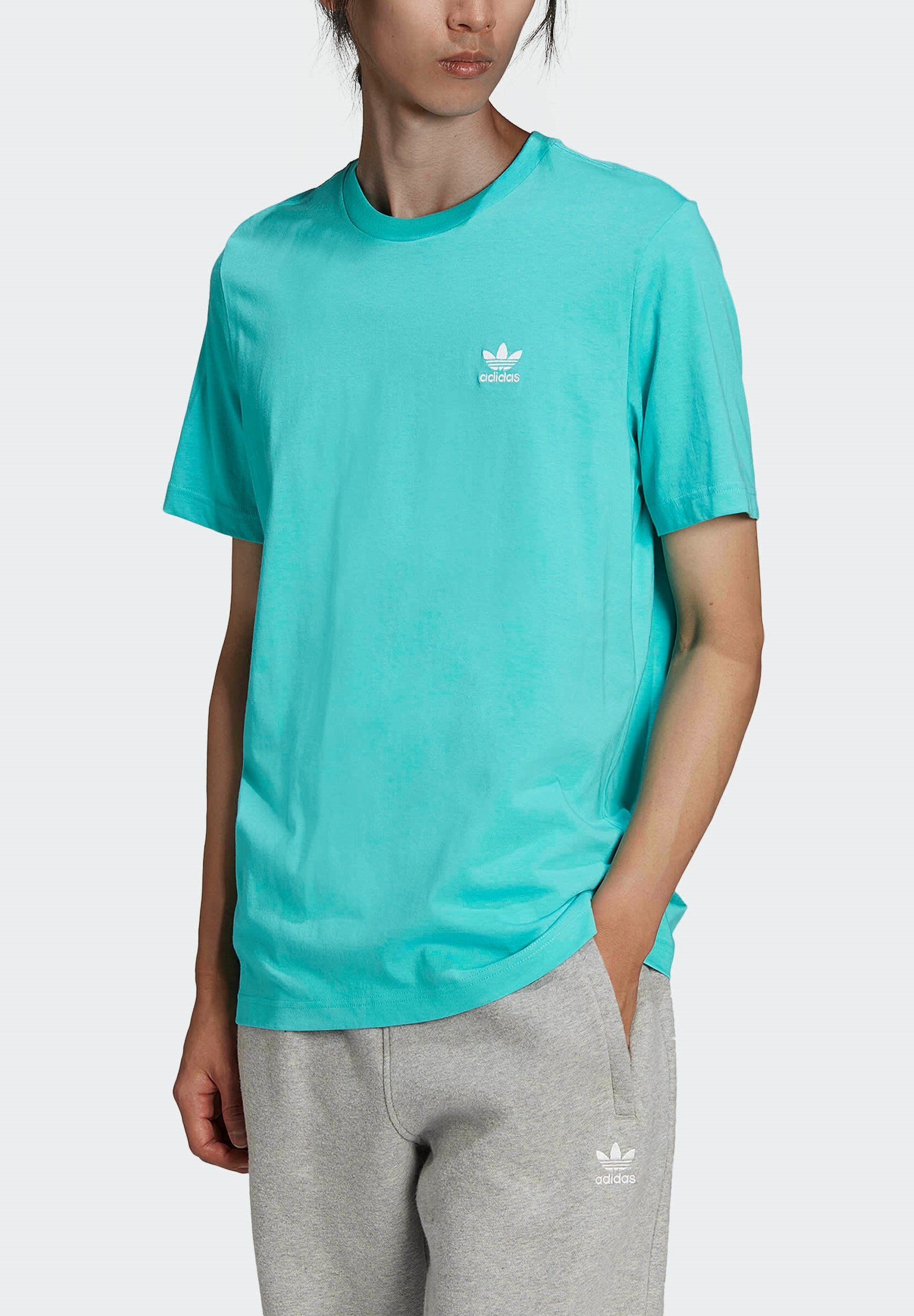 adidas Originals LOUNGEWEAR ADICOLOR ESSENTIALS TREFOIL - T-shirt basique -  turquoise - ZALANDO.FR