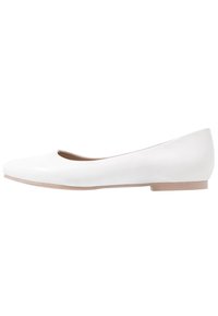 LEATHER - Ballerines - white