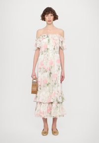 Needle Thread ROSE OFF SHOULDER ANKLE GOWN Robe de