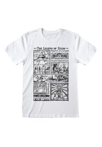 Henry Tiger NINTENDO LEGEND OF ZELDA DRAWINGS - Camiseta estampada - white