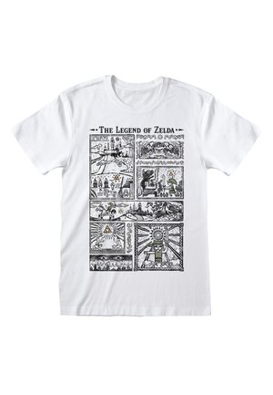 NINTENDO LEGEND OF ZELDA DRAWINGS - T-shirt con stampa - white