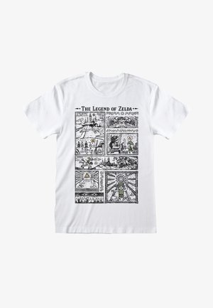 Henry Tiger NINTENDO LEGEND OF ZELDA DRAWINGS - Camiseta estampada - white