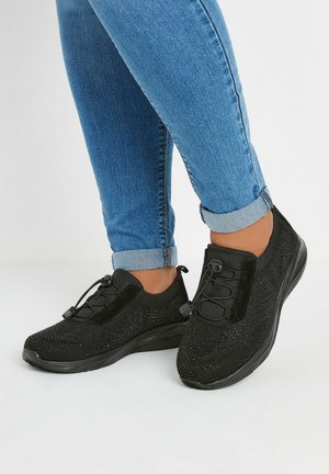 EXTRA WIDE FIT DIAMANTE EMBELLISHED DRAWCORD - Sneakers laag - black