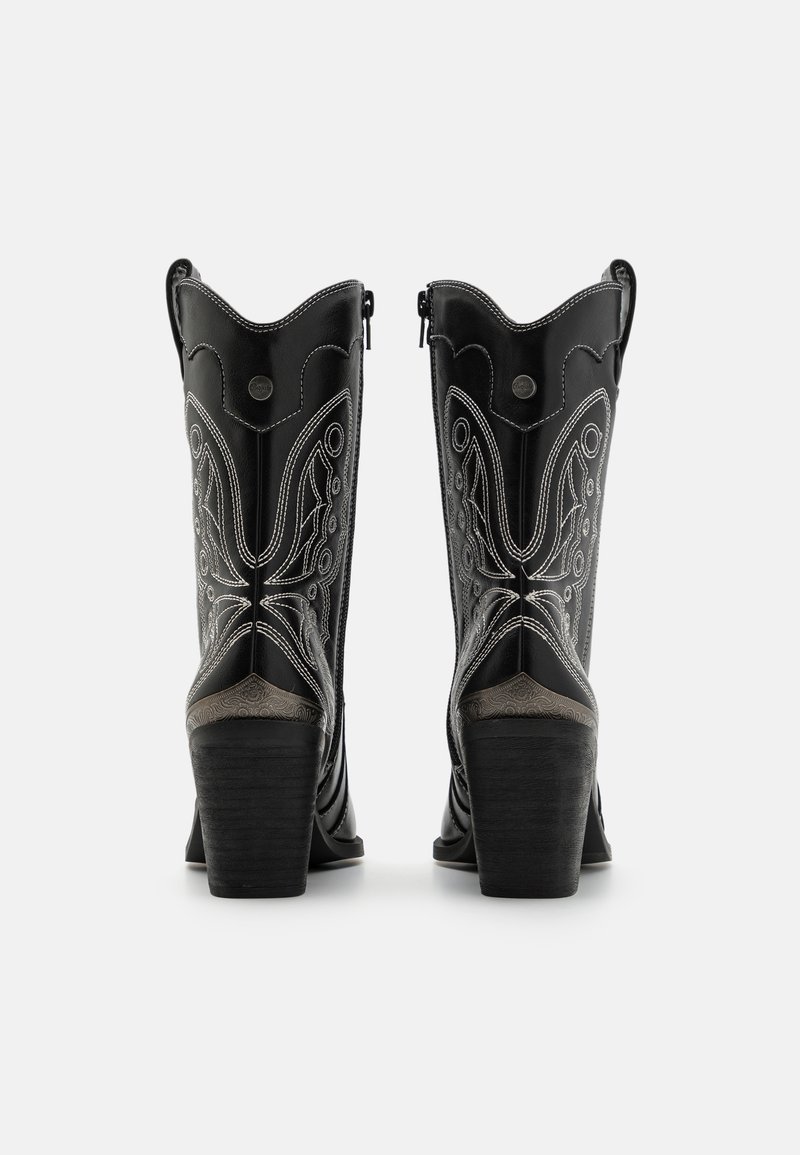 Bottes De Cowboy Buffalo, Cuir Noir Véritable, Taille 42 Homme (occasion)