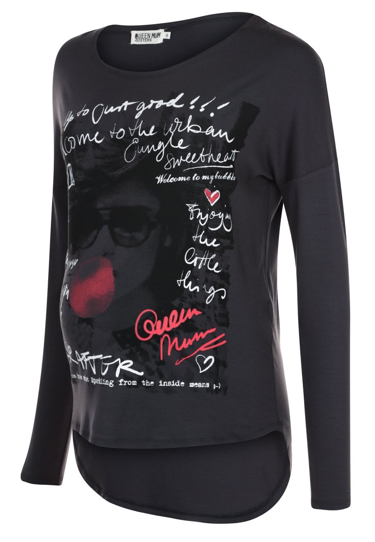 Queen Mum Longsleeve donkergrijs