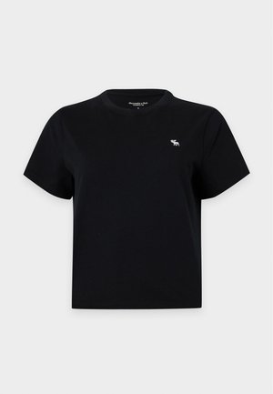 Abercrombie & Fitch, ICON SKIMMING TEE - Camiseta básica - black