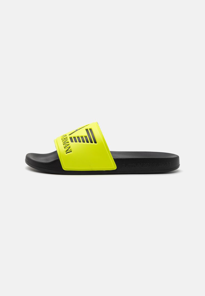 EA7 Emporio Armani UNISEX - Bazénové šmýkačky - yellow fluo/black