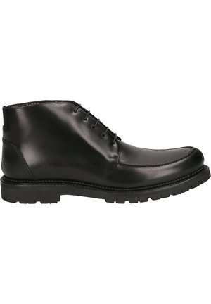 Schnürstiefelette - schwarz