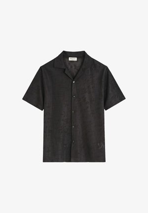 FRILIVIN, CHEMISE RESORT COL CUBAIN - Chemise - noir