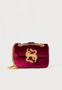 Just Cavalli ICONIC SNAKES PUFFY - Handbag - dark purple