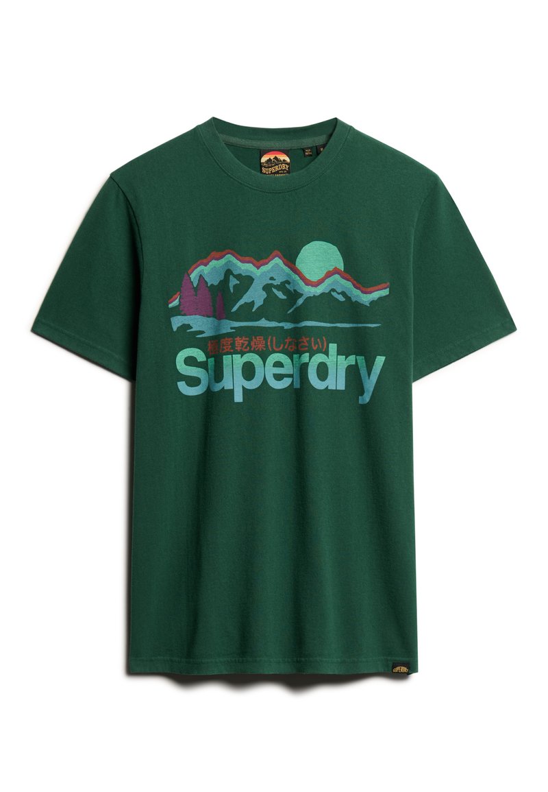 Superdry & Co T-shirt print groen Superdry & Co T-shirt print groen
