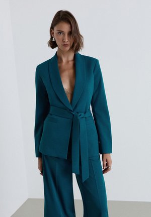 Calliope, GIACCA TINTA UNITA - Blazer - ottanio