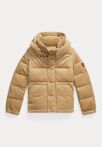 Polo Ralph Lauren CONVERTIBLE CORDUROY DOWN JACKET - Casaco de penas - vintage khaki