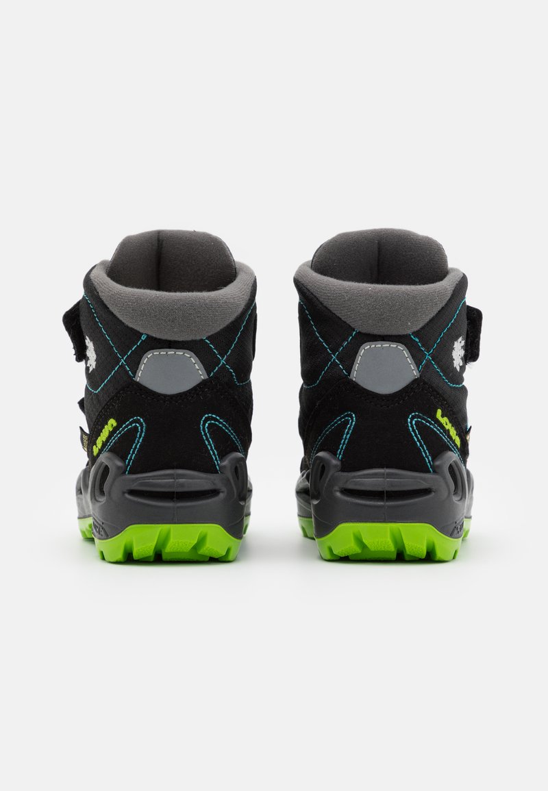Kinder Wanderschuhe | Lowa MILO GTX MID Snowboot/Winterstiefel schwarz/türkis/schwarz - EQ68629 Kinder Wanderschuhe | Lowa MILO GTX MID Snowboot/Winterstiefel schwarz/türkis/schwarz - EQ68629