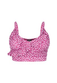 Zizzi FLORAL WITH FRILL DETAILS - Vrchný diel bikín - p portion fl aop