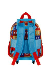 Karactermania CAPTAIN AMERICA FIRST SMALL 3D RUCKSACK WITH WHEELS - Trolley - Spiderman blue-red