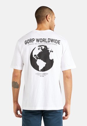 Camiseta estampada - weiß