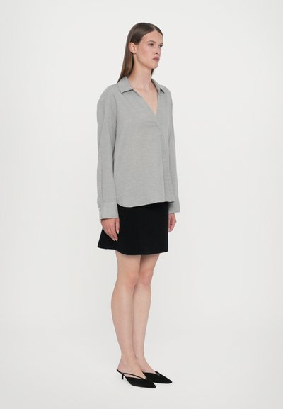 CLOSED ASYMMETRIC SHIRT - Paitapusero - light grey