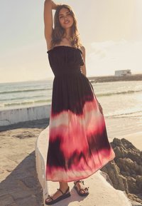 Next REGULAR FIT - Denní šaty - black pink tie dye