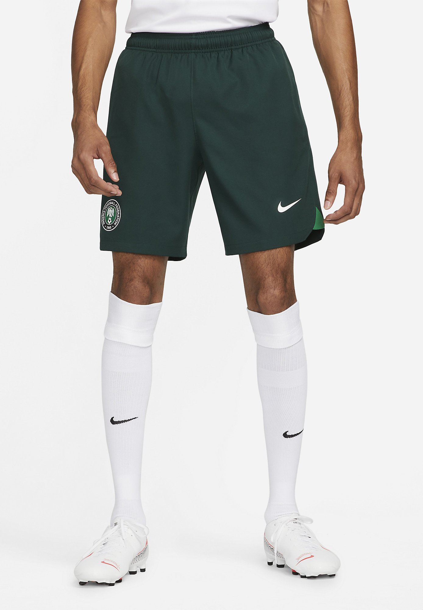 Nike Performance NIGERIA NFF M NK DF STADIUM W - Shorts - pro green/pine  green/white/groen - Zalando.nl
