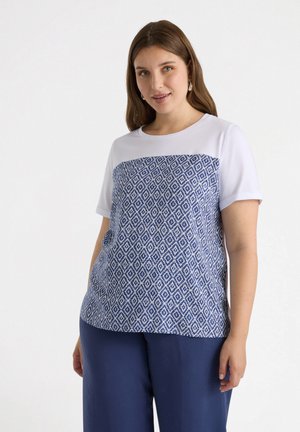 CON ETNICA - Print T-shirt - bianco