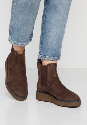 Botines de cuña - dark brown