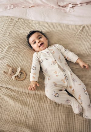 Next, BABY SLEEPSUITS 3 PACK - Natdragt - neutral animal