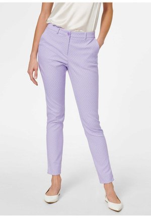 Chinos - lavender   white
