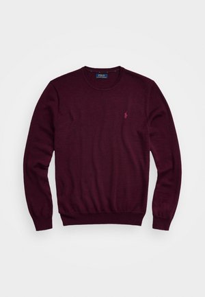 Polo Ralph Lauren LONG SLEEVE - Strickpullover - aged wine heather